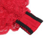 Subblime - 953898 Chemisier De Nuit En Soie Et Dentelle + Culotte Rouge S/M